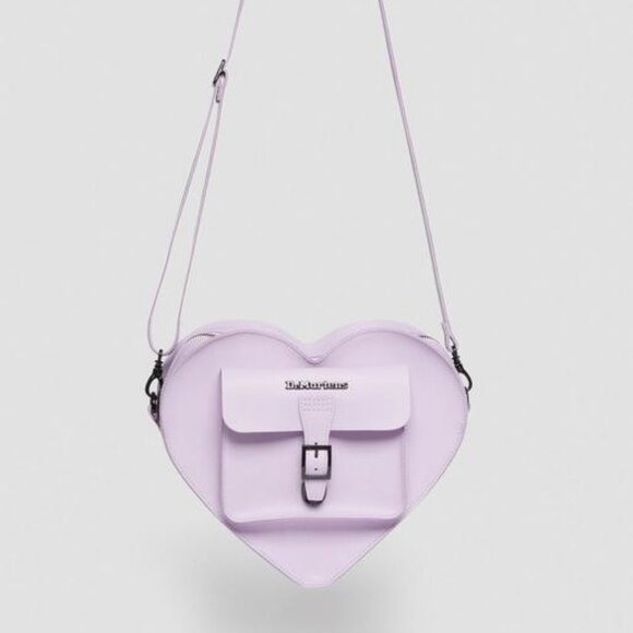 Rare NWT Dr. Marten's Convertible Leather Heart Backpack in Lilac Kiev - Picture 2 of 12